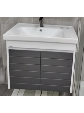 Kontesa MOSTAR 70 MDF donji deo - konzolna - Belo/Sivo mat 84107